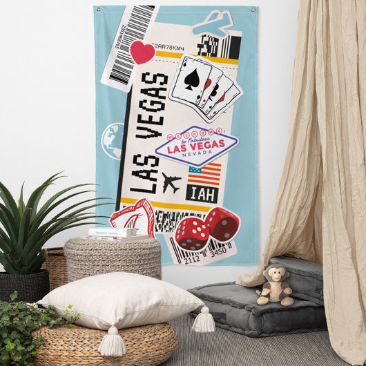 Las Vegas Nevada American Flag Banner Wall Art Decor Banners Signs Birthday Banner kitchen Decor Ideas Gift Ideas