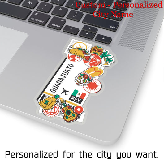 Personalized Custom Sticker City Name Custom stickers Personalized Gift Travel Souvenir City Art Gift Idea