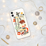 Longueuil Quebec Canada Canadian Flag iPhone Case 15 14 13 12 11 Pro Max Plus Mini Travel Souvenir Personalized Custom City Name