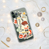 Longueuil Quebec Canada Canadian Flag iPhone Case 15 14 13 12 11 Pro Max Plus Mini Travel Souvenir Personalized Custom City Name