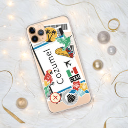 Funda para iPhone 15, 14, 13, 12, 11 Pro Max Plus, con bandera mexicana de Cozumel, regalo mini, recuerdo de viaje, nombre de ciudad personalizado