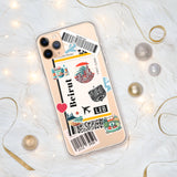 Beirut Libanon Libanesische Flagge iPhone Hülle 15 14 13 12 11 Pro Max Plus Mini Geschenk Reise Souvenir Personalisierter Stadtname