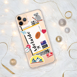 Adelaide Australien Australische Flagge iPhone Hülle 15 14 13 12 11 Pro Max Plus Mini Reise Souvenir Tourist Strand Liebhaber Food Pride Geschenke