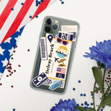 Funda para iPhone 15, 14, 13, 12, 11 Pro Max Plus Mini de Delray Beach, Florida, recuerdo de viaje, destino turístico para amantes de la playa, regalos de orgullo patriota