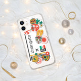 Uriangato Guanajuato Mexico Mexican Flag iPhone Case 15 14 13 12 11 Pro Max Plus Mini Travel Souvenir Personalized Custom City Name