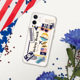 Funda para iPhone 15, 14, 13, 12, 11 Pro Max Plus Mini de Delray Beach, Florida, recuerdo de viaje, destino turístico para amantes de la playa, regalos de orgullo patriota