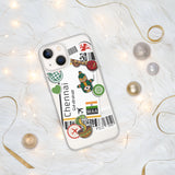 Funda para iPhone 15, 14, 13, 12, 11 Pro Max Plus Mini con bandera de la India de Chennai, regalo de viaje personalizado con nombre de ciudad