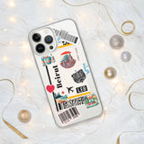 Beirut Libanon Libanesische Flagge iPhone Hülle 15 14 13 12 11 Pro Max Plus Mini Geschenk Reise Souvenir Personalisierter Stadtname
