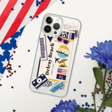 Funda para iPhone 15, 14, 13, 12, 11 Pro Max Plus Mini de Delray Beach, Florida, recuerdo de viaje, destino turístico para amantes de la playa, regalos de orgullo patriota