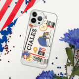 Ciales Puerto Rico Puerto Rican Flagge iPhone Fall 15 14 13 12 11 Pro Max Plus Mini Geschenk Reise Souvenir personalisierte benutzerdefinierte Stadt Name