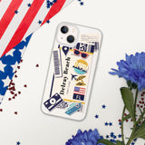Funda para iPhone 15, 14, 13, 12, 11 Pro Max Plus Mini de Delray Beach, Florida, recuerdo de viaje, destino turístico para amantes de la playa, regalos de orgullo patriota