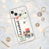 Istanbul Türkei Türkiye Türkische Flagge iPhone Hülle 15 14 13 12 11 Pro Max Plus Mini Reise Souvenir Tourist Strand Liebhaber Essen Patriot Geschenke