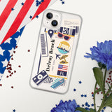 Funda para iPhone 15, 14, 13, 12, 11 Pro Max Plus Mini de Delray Beach, Florida, recuerdo de viaje, destino turístico para amantes de la playa, regalos de orgullo patriota