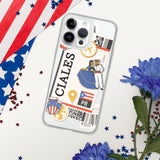 Ciales Puerto Rico Puerto Rican Flagge iPhone Fall 15 14 13 12 11 Pro Max Plus Mini Geschenk Reise Souvenir personalisierte benutzerdefinierte Stadt Name
