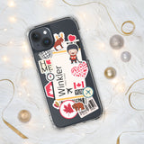 Winkler Manitoba Kanada Kanadische Flagge iPhone Hülle 15 14 13 12 11 Pro Max Plus Mini Reise Souvenir Personalisierter Stadtname