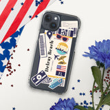Funda para iPhone 15, 14, 13, 12, 11 Pro Max Plus Mini de Delray Beach, Florida, recuerdo de viaje, destino turístico para amantes de la playa, regalos de orgullo patriota