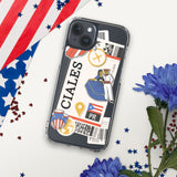 Ciales Puerto Rico Puerto Rican Flagge iPhone Fall 15 14 13 12 11 Pro Max Plus Mini Geschenk Reise Souvenir personalisierte benutzerdefinierte Stadt Name