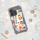 Moskau Russland Russische Flagge iPhone Hülle 15 14 13 12 11 Pro Max Plus Mini Reise Souvenir Tourist Strand Liebhaber Essen Ziel Patriot Geschenke