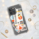 Moskau Russland Russische Flagge iPhone Hülle 15 14 13 12 11 Pro Max Plus Mini Reise Souvenir Tourist Strand Liebhaber Essen Ziel Patriot Geschenke