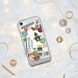 Funda para iPhone 15, 14, 13, 12, 11 Pro Max Plus Mini con bandera de la India de Chennai, regalo de viaje personalizado con nombre de ciudad