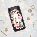 Winkler Manitoba Kanada Kanadische Flagge iPhone Hülle 15 14 13 12 11 Pro Max Plus Mini Reise Souvenir Personalisierter Stadtname