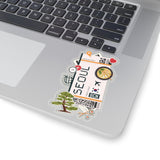 Seoul Sticker South Korea Stickers korean Flag Travel Sticker Laptop Decal Vacation Souvenir Adventure Tiny Mini Stickers