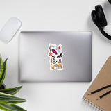 Doha Sticker Qatar Flag Qatari Stickers Travel Sticker Laptop Decal Car Suitcase Stickers Vacation Souvenir Adventure Tiny Mini Stickers