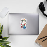 Pegatina de Milán, pegatina de Italia, bandera italiana, pegatinas de Milán, Italia, pegatinas de viaje, calcomanía para computadora portátil, recuerdo de vacaciones, aventura, pegatinas pequeñas