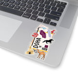 Doha Sticker Qatar Flag Qatari Stickers Travel Sticker Laptop Decal Car Suitcase Stickers Vacation Souvenir Adventure Tiny Mini Stickers