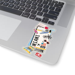 Pegatinas de Miami, pegatinas de Florida, pegatinas de viaje a Miami Beach, pegatinas para portátil, pegatinas para maletas de coche, recuerdos de vacaciones, pegatinas pequeñas de aventura