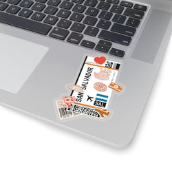 San Salvador Sticker El Salvador Stickers Salvadoran Flag Travel Sticker Laptop Decal Vacation Souvenir Adventure Tiny Mini Stickers
