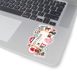Ottawa Sticker Canada Stickers Canadian Flag Ontario Travel Sticker Laptop Decal  Vacation Souvenir Adventure Tiny Mini Stickers