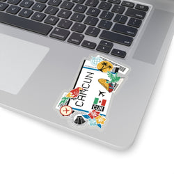 Cancun Sticker Mexiko Sticker Mexikanische Flagge Reiseaufkleber Laptop Aufkleber Auto Koffer Aufkleber Urlaub Souvenir Abenteuer Winzige Mini Sticker