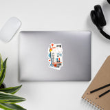 Paris France French City art Sticker Stickers Vinyl Computer Transparent stickers Cool Macbook Travel sticker Gift Ideas