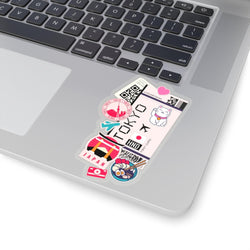 Tokio Sticker Japan Sticker Japanische Flagge Reiseaufkleber Laptop Aufkleber Auto Koffer Aufkleber Urlaub Souvenir Abenteuer Winzige Mini Sticker