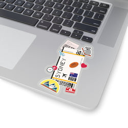 Sydney Sticker Australien Sticker Australische Flagge Reiseaufkleber Laptop Aufkleber Urlaub Souvenir Abenteuer Kleine Mini Sticker