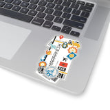 Marrakesh Morocco Moroccan Flag  Sticker Stickers Vinyl Computer Transparent stickers Cool Macbook Travel sticker Gift Ideas