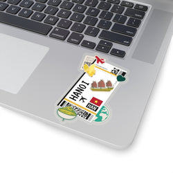 Hanoi Sticker Vietnam Aufkleber Vietnamesische Flagge Reiseaufkleber Laptop Aufkleber Urlaub Souvenir Abenteuer Kleine Mini-Aufkleber