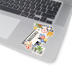 Nassau Sticker Bahamas Sticker Bahamian Flagge Reiseaufkleber Laptop Aufkleber Urlaub Souvenir Abenteuer Winzige Mini Sticker
