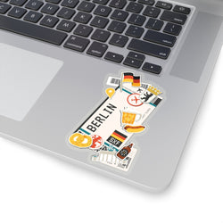 Berlin-Aufkleber, Deutschland-Aufkleber, deutsche Flagge, Reiseaufkleber, Laptop-Aufkleber, Urlaub, Souvenir, Abenteuer, kleine Mini-Aufkleber