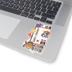 Santo Domingo Sticker Dominican Republic Stickers Dominican Flag Travel Sticker Laptop Decal Vacation Souvenir Tiny Mini Stickers