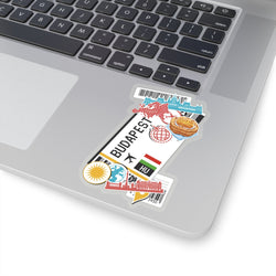 Budapest Hungría Ciudad húngara Arte Pegatinas Vinilo Pegatinas transparentes para ordenador Pegatinas geniales para Macbook Ideas para regalos