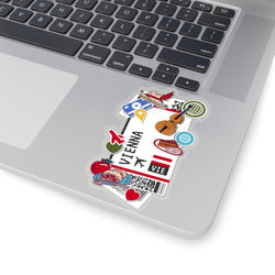 Viena Austria Ciudad austriaca Arte Pegatinas Vinilo Pegatinas transparentes para ordenador Pegatinas geniales para Macbook Ideas para regalos