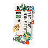 Rio De Janeiro Brasil Brazil Brazilian Flag Beach Towel Pool Towel Bath Sauna Bathroom Vacation Travel Summer Towels Gift