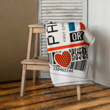 Paris France French Flag Beach Towel Pool Towel Bath Sauna Bathroom Vacation Travel Summer Towels Gift Beach Towel Pool Towel