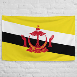 Ideas para regalos con la bandera de Brunei para decorar la pared con arte impreso