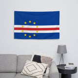 Cabo Verde Verdean Flag Wall Decor Art Print Banner Gift Ideas