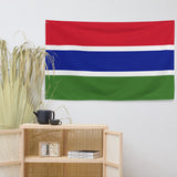 Gambia Gambian Flag Wall Decor Art Print Banner Gift Ideas