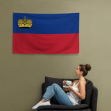 Liechtenstein Liechtensteiner Bandera Decoración de pared Arte Impresión Banner Ideas de regalos