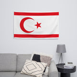 Northern Cyprus Flag Wall Decor Art Print Banner Gift Ideas